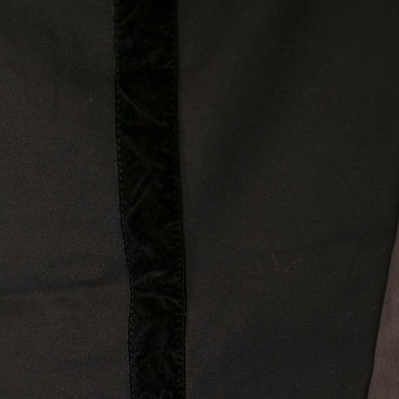 vero moda black pants with velvet detailing along each leg - Picture 13 of 14